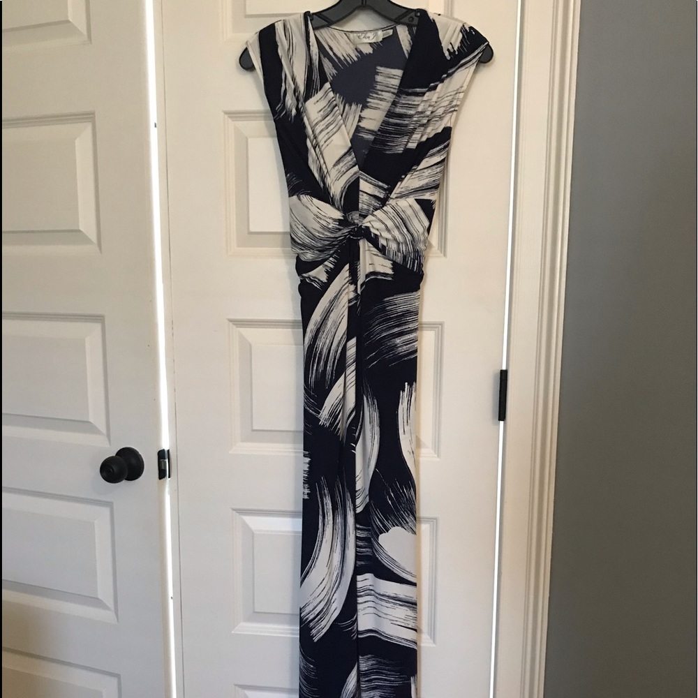 COPY - Navy maxi dress with back tie